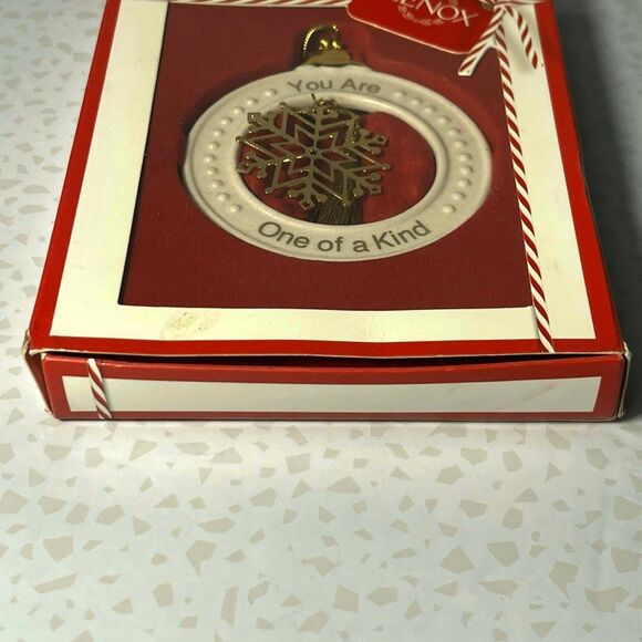 Lenox Porcelain Ornament with Metal Snowflake - Picture 6 of 10